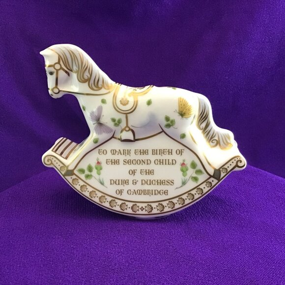 Birth of HRH Princess Charlotte Royal Crown Derby Rocking Horse 79 of 500 2015 - Picture 4 of 9